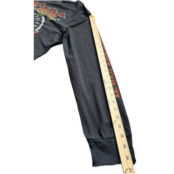 AC/DC Let There Be Rock Tour 77 Long Sleeve T-Shirt Unisex XL Long Gray Band Tee - Picture 7 of 10